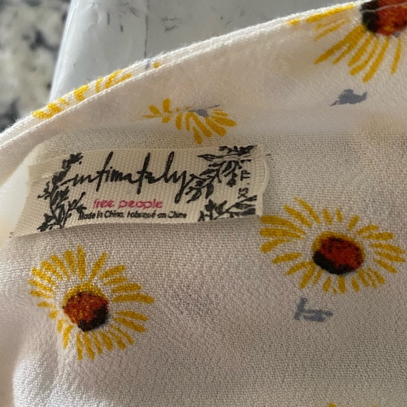 Free People Forties Feels Sunflower Bodysuit, XS - Picture 7 of 7